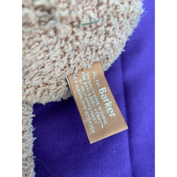 Bath And Body Works Barker Plush Stuffed Animal 15 inches tall, brown embroidere - Picture 7 of 9